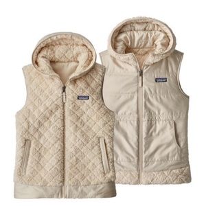 Patagonia Los Gatos Reversible Hooded Fleece Vest Women’s Xl